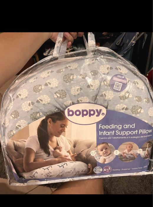 Marsúpio Preto Bebé e Almofada de Amamentação