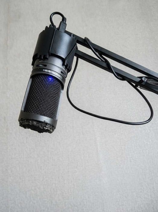 Мікрофон Audio-Technica AT2020 USB+ - пантограф та поп-фiльтр у подарунок