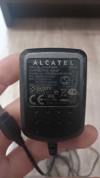 Зарядний пристрій (зарядка) Alcatel WEU350mA5V00-00 mini-USB