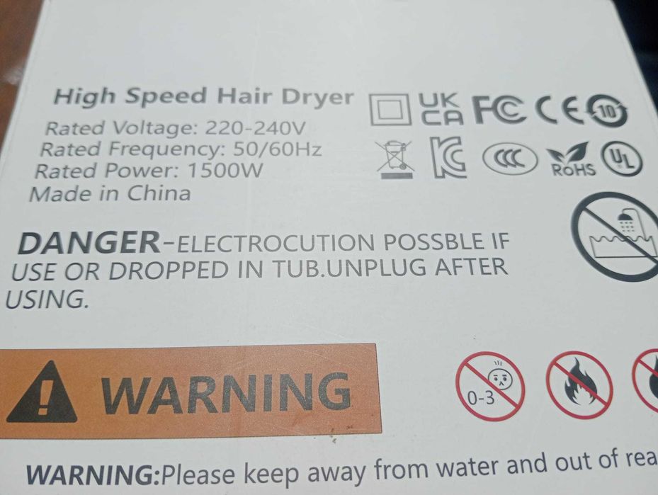 Secador de Cabelo High Speed 1500W – Modelo FK3 – Verde Esmeralda–NOVO