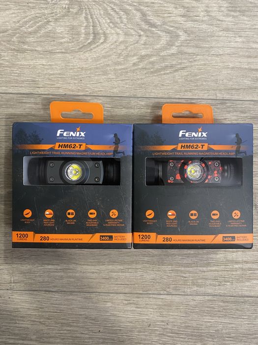 Ліхтар налобний Fenix HM62-T V2.0 з акумулятором