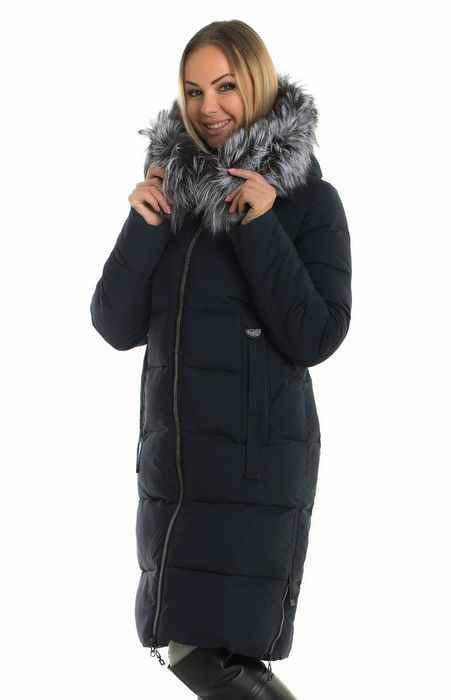 Пуховик с чернобуркой