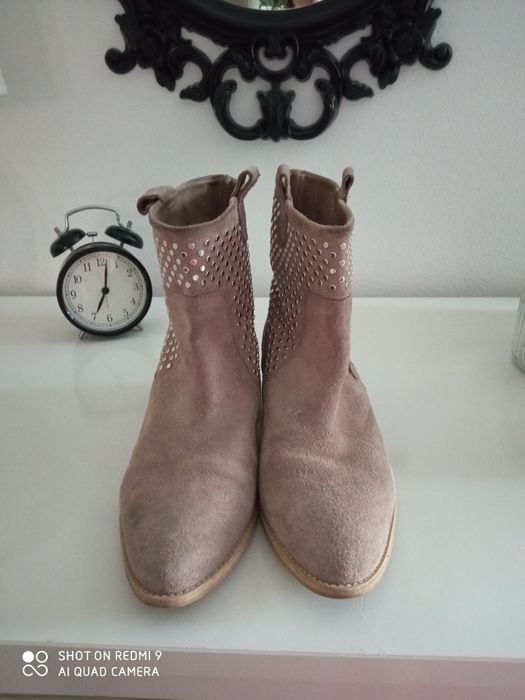 Botki zamsz Zara 39 Warszawa Mokotów