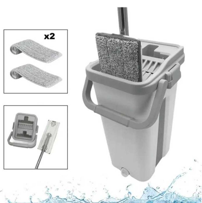 Акція! Швабра моп 8л з відром і автоматичним віджимом Швабра ледар