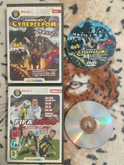 Ігри для PC 10шт.на dvd дисках по 50грн.