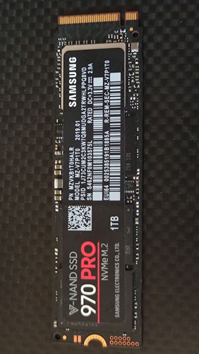 SSD Samsung 970 Pro 1TB (2bit MLC)- Состояние нового! 100% Здоровье диска!