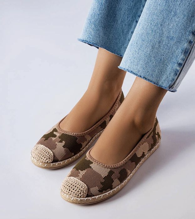 Zielone wsuwane espadryle Benedum