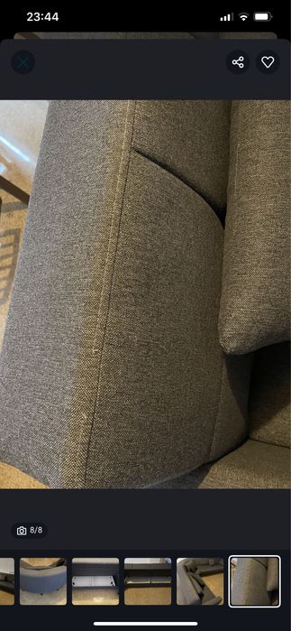 sofá de canto cinzento escuro conforama