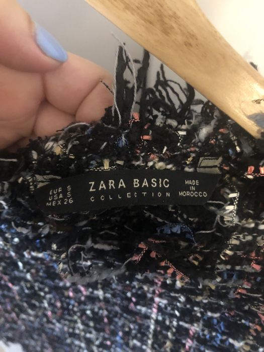 Elegancka ciążowa Zara 36 S pepitka koszula bluzka