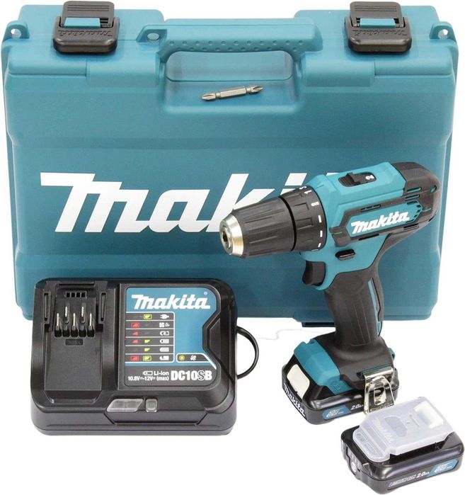 Makita Wiertarko - Wkrętarka 2 Akumulatory z  Ładowarka 12 V ZESTAW