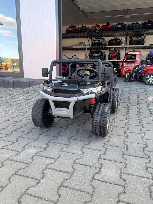 AUTO na akumulator 12V 10Ah 4 silniki Farmer Truck Wywrotka Kiper Pilot Czarny