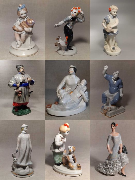 РЕДКИЕ фарфоровые статуэтки СССР скульптура миниатюра фарфор бисквит