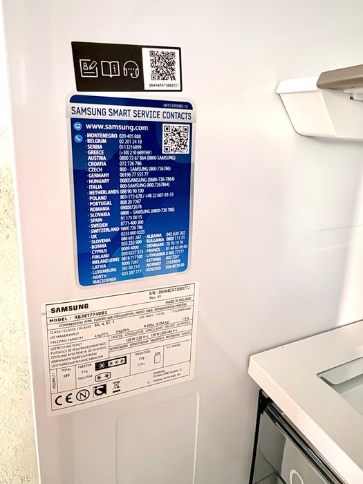 Lodówka Samsung RB38T774DB1 | No Frost | Metal Cooling | 390 l | Stan bardzo dobry
