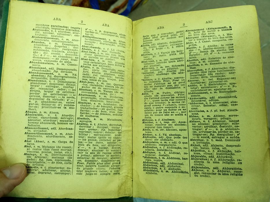 Edição antiga Dicionário Francês-Português