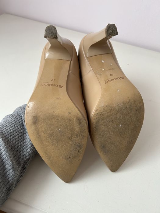 Beżowe czółenka bioeco by arka