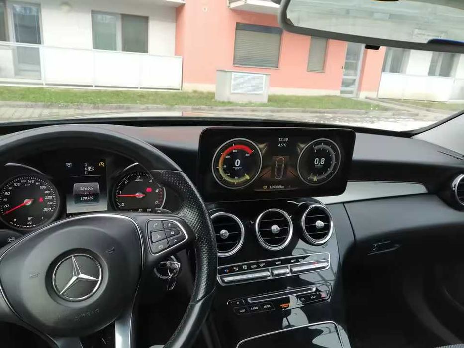 Rádio c/ CARPLAY Android Mercedes W205 Classe C 6/128GB 8-CORE 4G NOVO