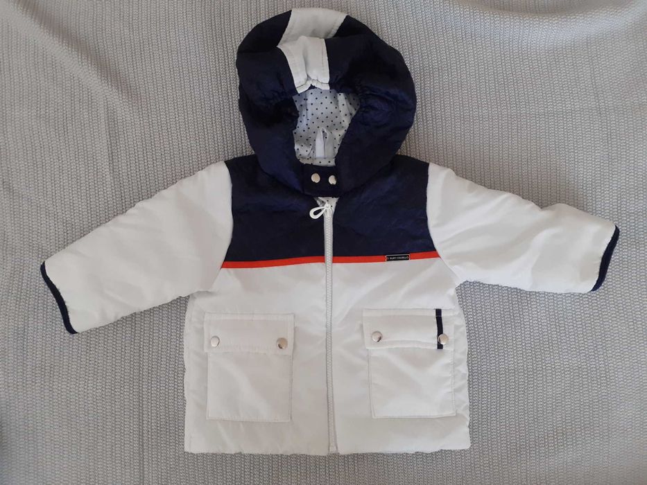 Ubranko do chrztu (kurtka, czapka, buty) dla chłopca rozm. 68