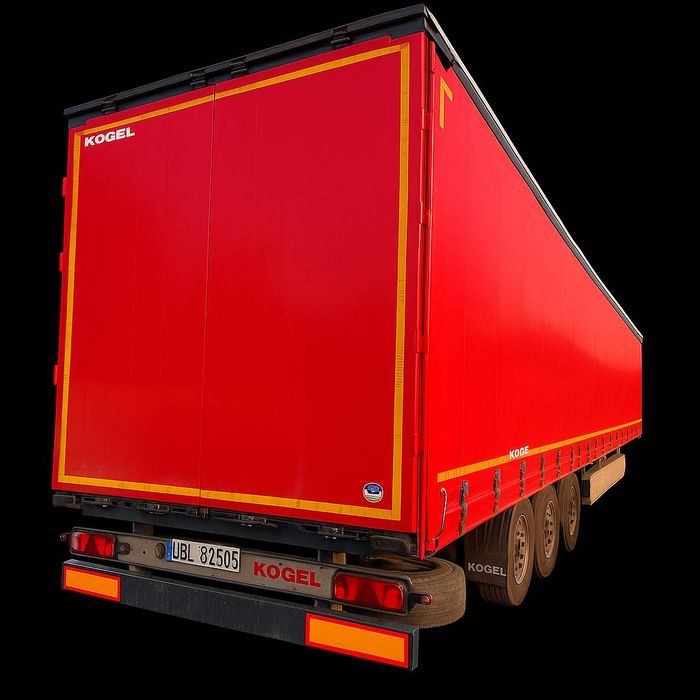 Wynajem naczepy firanki Kogel lub wywrotki