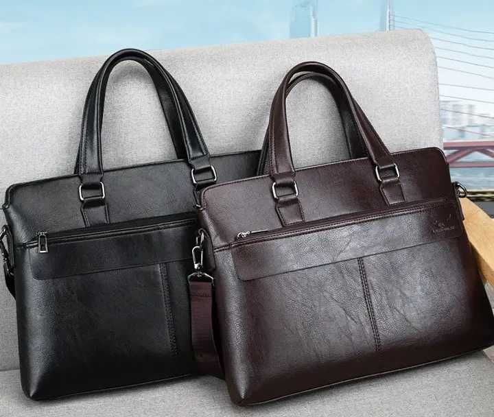 Чоловічий діловий мужской кожаный портфель для документів офісна сумка