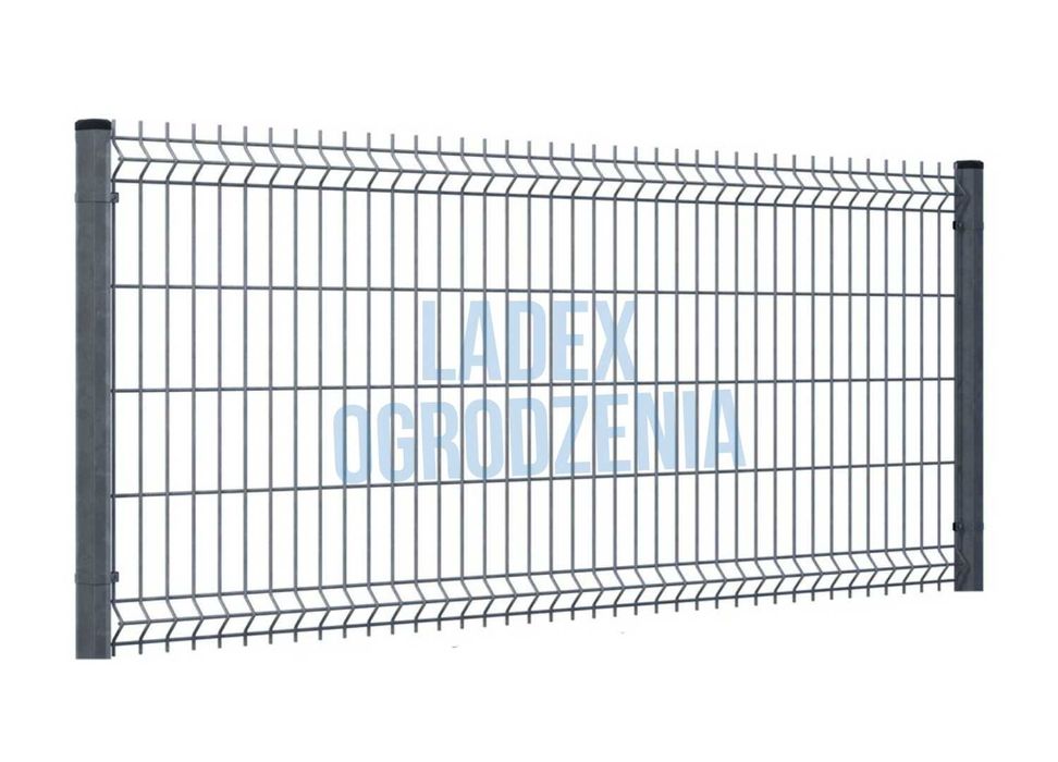 PANEL 3D H123cm fi 4mm ANTRACYT, panel ogrodzeniowy 4mm