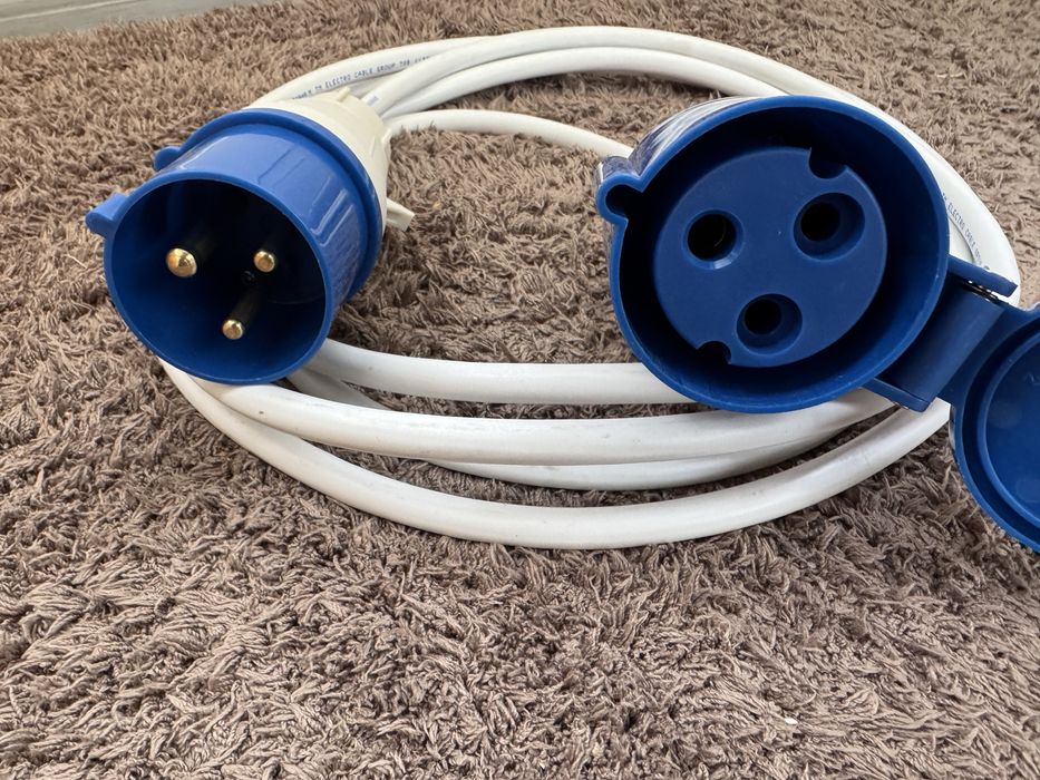 Переноска (подовжувач) 32A 1 фаза кабель 4х3 мм² 1,2,3,4,5,6,7,8,9,10м