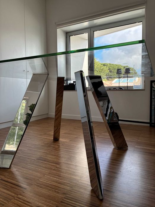 mesa de jantar em vidro