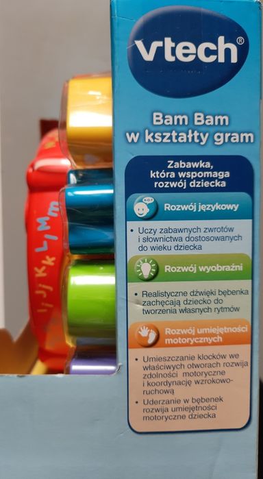 VTECH, BAM BAM, W Kształty Gram, Bębenek