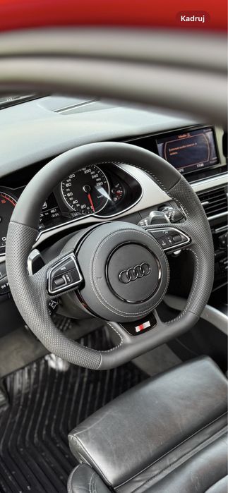 Kompletna Kierownica Ścięta S Line Audi A6 C7 A7 A4 B8 A5 A3 8V z airbagiem