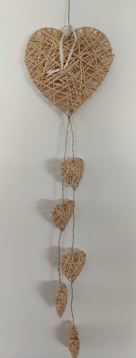 Corações com luz decoração