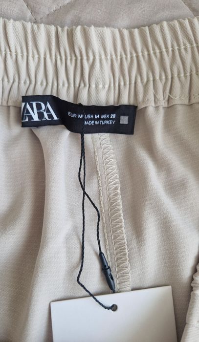 Брюки Zara M бежевые