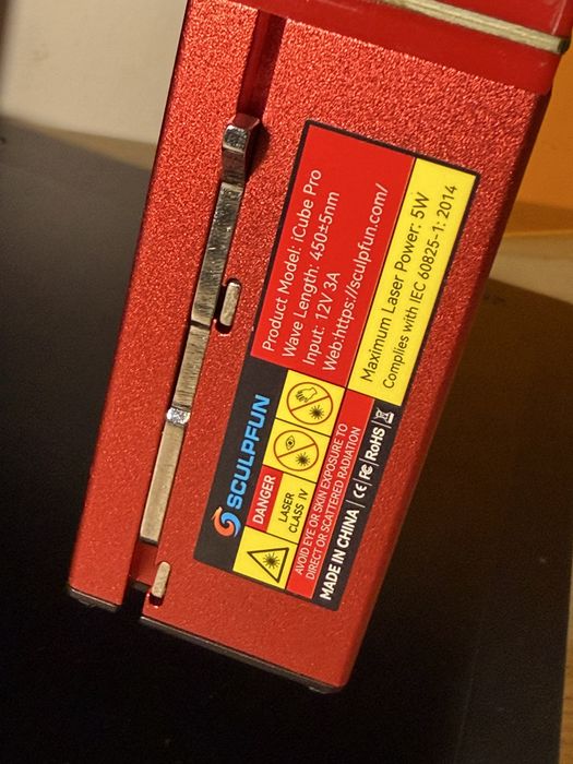 iCube 5W Laser + Ventoinha Extração 75mm + Tubo 3m