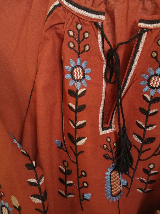 Натуральна вишиванка "Польові квіти" S, M, L