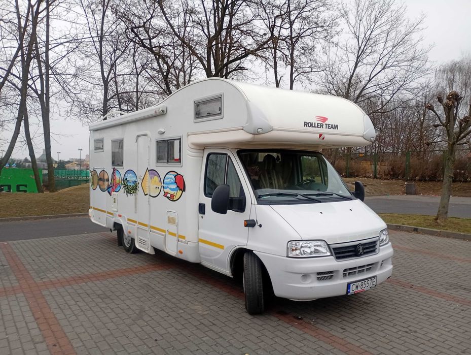 Duży Kamper roller team , super zabudowa ,KLIMA , garaż , polecam