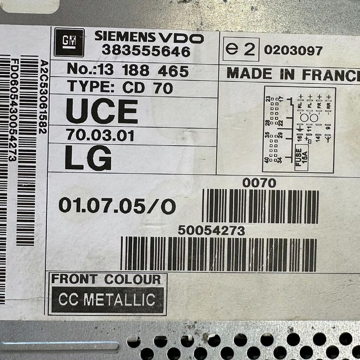 Radio Nawigacja Opel Oe