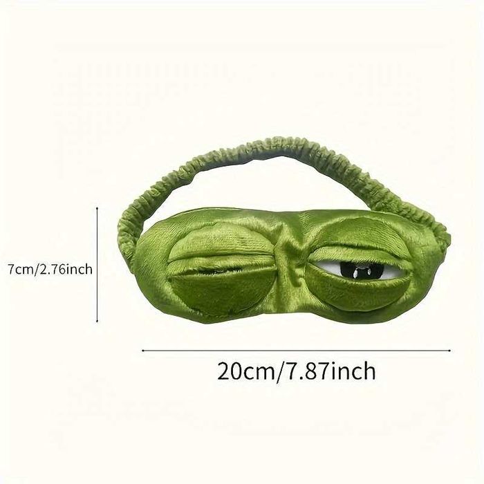 Mięciutka żabka – maska na oczy do spania Soft Frog