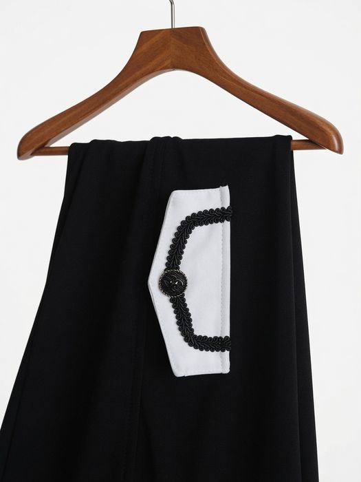 Spodnie Chanel Damskie Rozmiar S Baggy z Szeroką nogawką