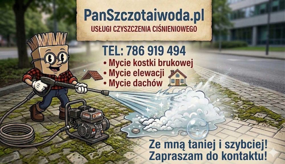 Mycie kostki brukowej - PanSzczotaiwoda.pl
