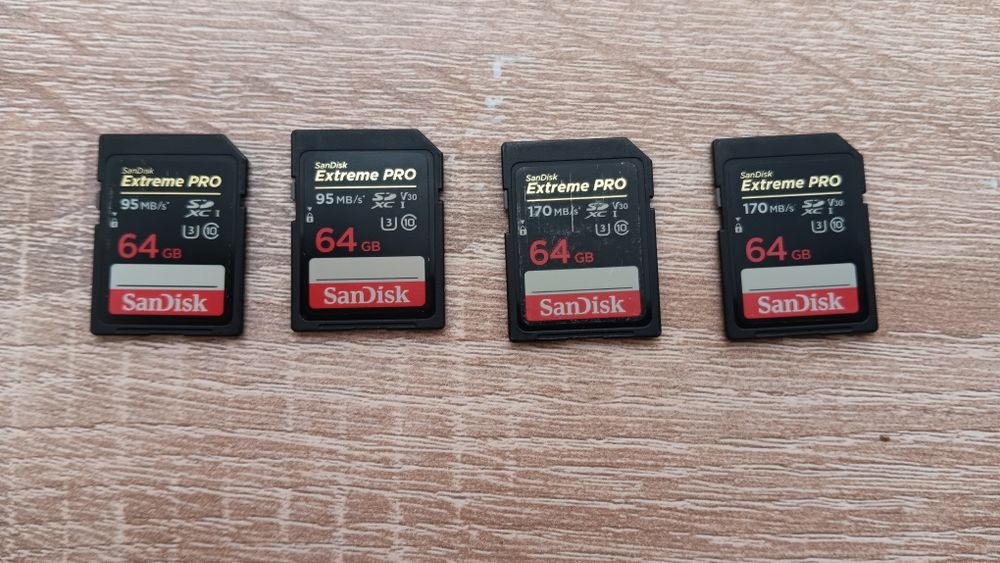 Sandisk Extreme Pro 64gb 170mb/s e 95mb/s