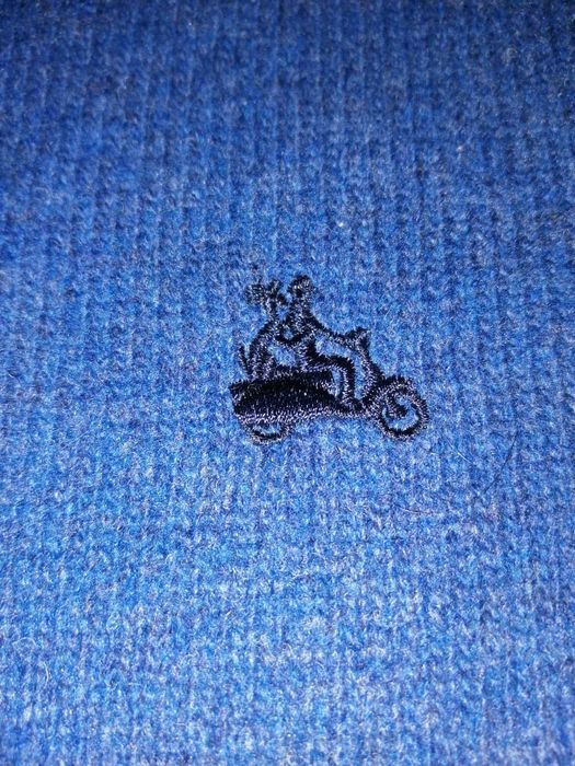 SIMON CARTER London Sweter Męski M Oryginalny Wełna Jagnięca