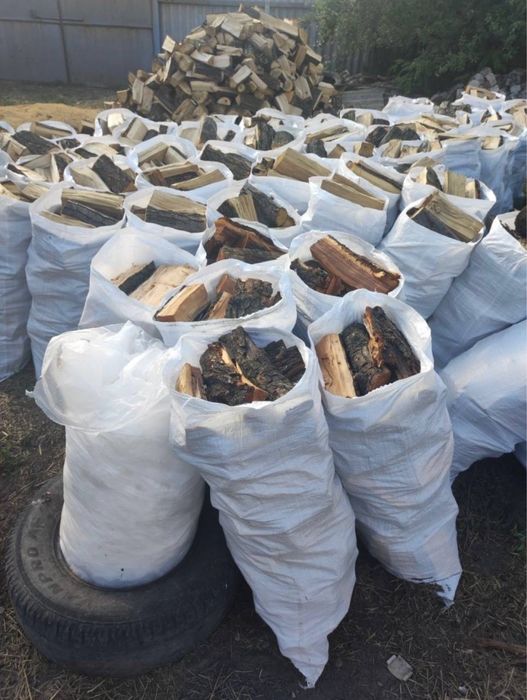 БЕЗ ЧЕРГ/Продаж дров/сухі колоті /запаковані в мішки/готові до топки