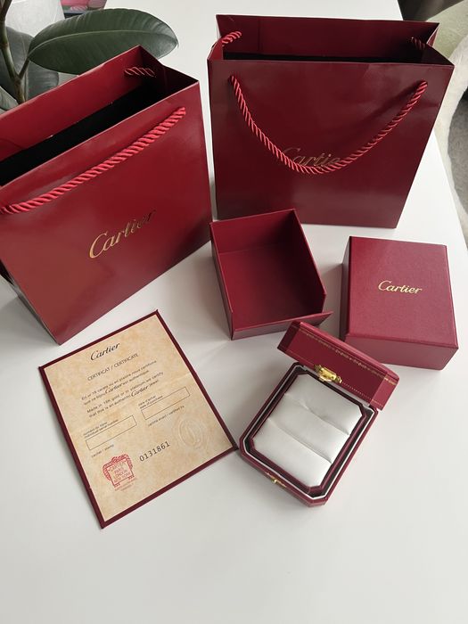 Люкс Комплект під обручки парні колечки Cartier Картьє