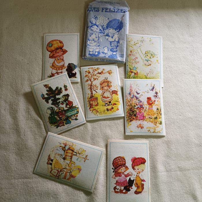 Cromos e autocolantes antigos preço meramente ilustrativo