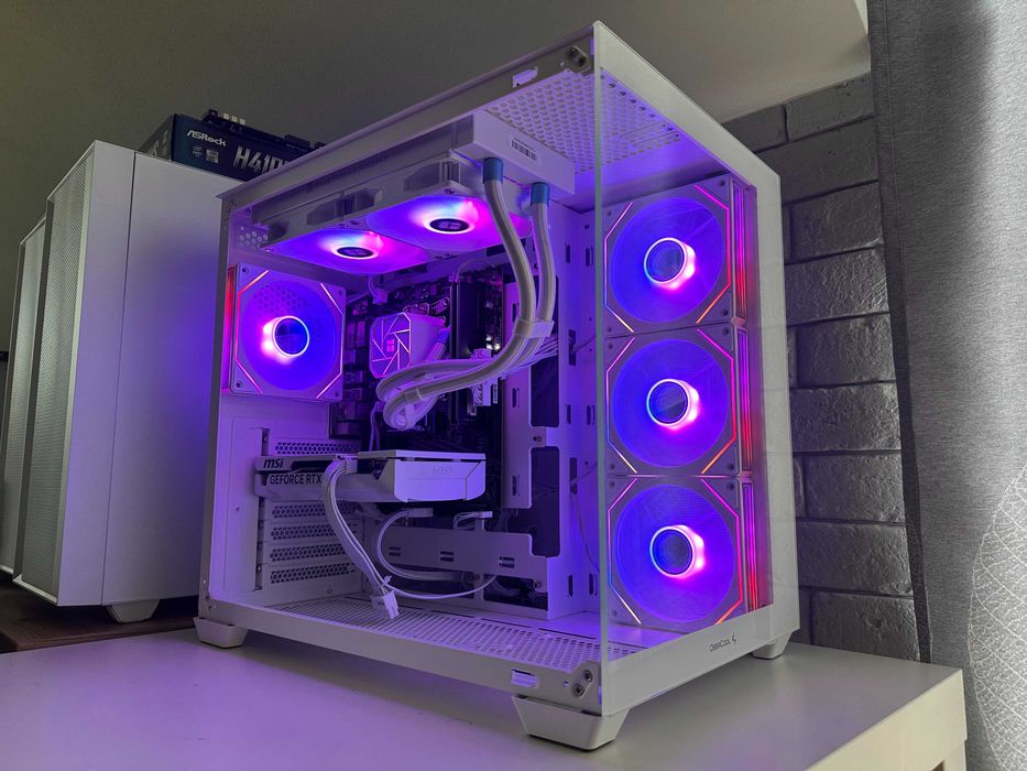 Komputer RTX 5060 Ryzen 5 5500 Gamingowy Biały Wydajny Aio Akwarium ...