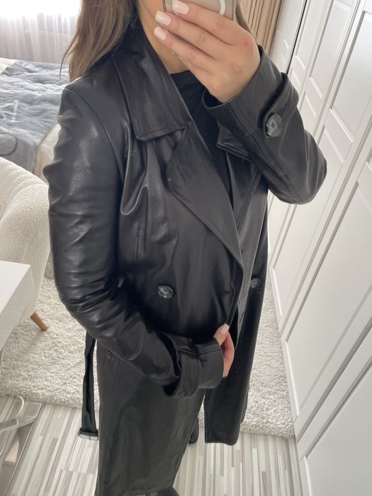 Płaszcz skórzany Self Love s/36 skóra naturalna selflove