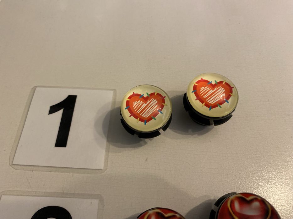 Komplet Guzików do torebki oBag ml moonlight serca serduszka 2 sztuki