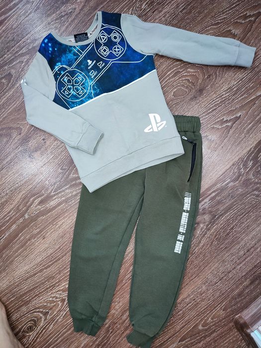 На флісі теплий костюм ,комплект , 6-7, 116-122