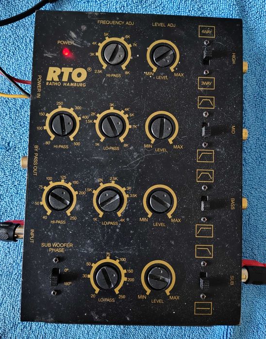 Aktywna 4-drożna zwrotnica audio RTO