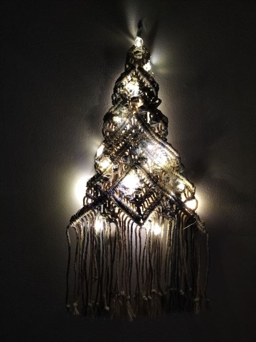 Árvore de Natal em macramê