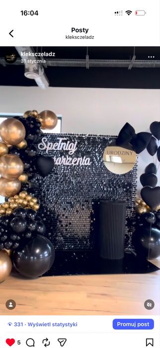 Ścianki do zdjeć, dekoracje balonowe.