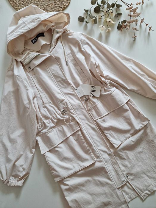 Плащ парка zara ветровка XS-s-M